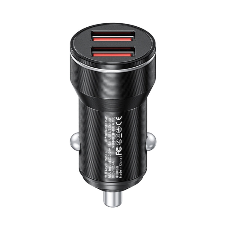 WK WP-C43 Staroad Series 15W Dual USB Car Charger (Black) - Car Charger by WK | Online Shopping South Africa | PMC Jewellery | Buy Now Pay Later Mobicred