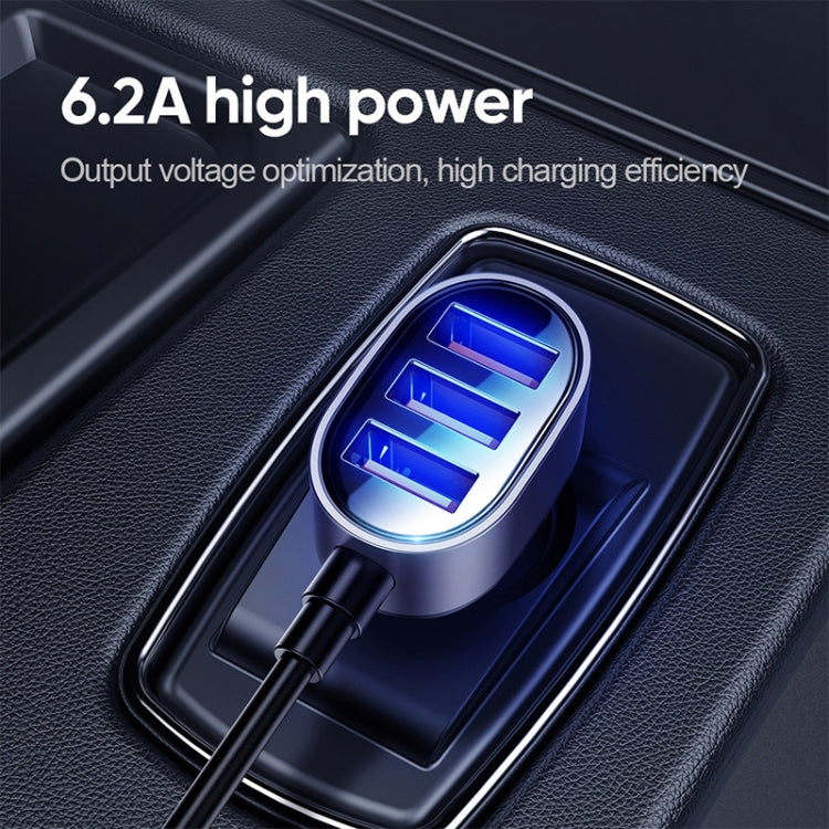 JOYROOM JR-CL03 6.2A Multi 5 Ports USB Smart Car Charger - Car Charger by JOYROOM | Online Shopping South Africa | PMC TechLife | Buy Now Pay Later Mobicred