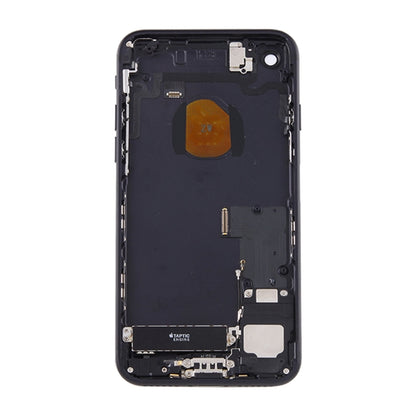 Battery Back Cover Assembly with Card Tray for iPhone 7(Jet Black) - Back Cover by PMC Jewellery | Online Shopping South Africa | PMC Jewellery