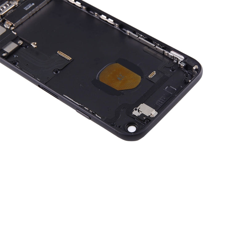 Battery Back Cover Assembly with Card Tray for iPhone 7(Jet Black) - Back Cover by PMC TechLife | Online Shopping South Africa | PMC TechLife