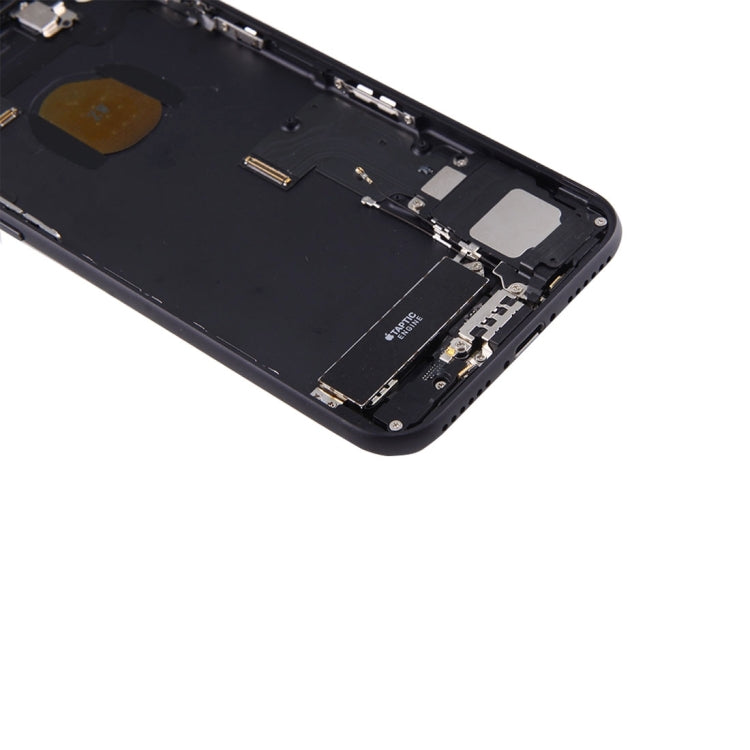 Battery Back Cover Assembly with Card Tray for iPhone 7(Jet Black) - Back Cover by PMC TechLife | Online Shopping South Africa | PMC TechLife