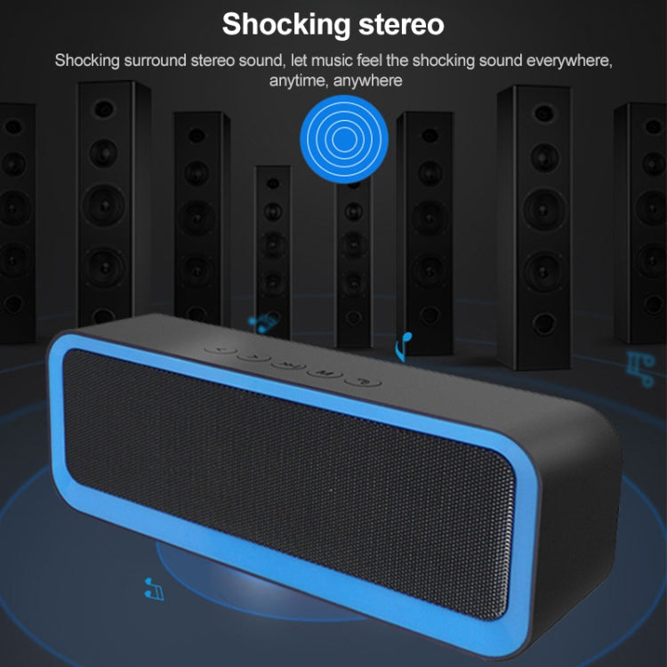 EBS-308 Outdoor Portable Mini Wireless Bluetooth Subwoofer Speaker(Blue) - Waterproof Speaker by PMC TechLife | Online Shopping South Africa | PMC TechLife
