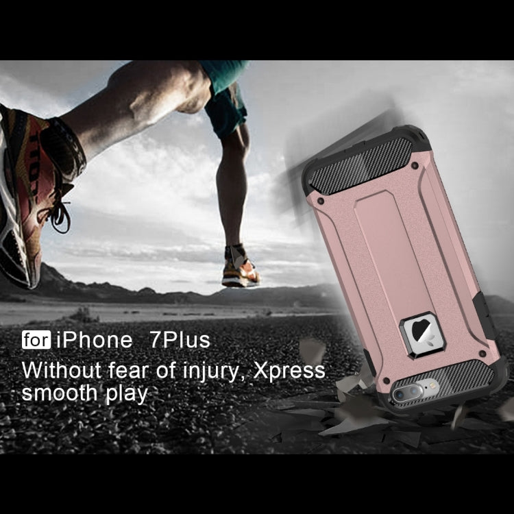For iPhone 7 Plus Magic Armor TPU + PC Combination Case(Rose Gold) - free shipping - PMC TechLife - Order now!