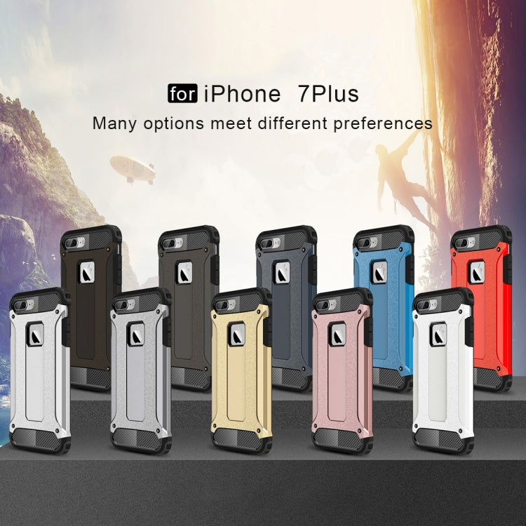 For iPhone 7 Plus Magic Armor TPU + PC Combination Case(Rose Gold) - free shipping - PMC TechLife - Order now!