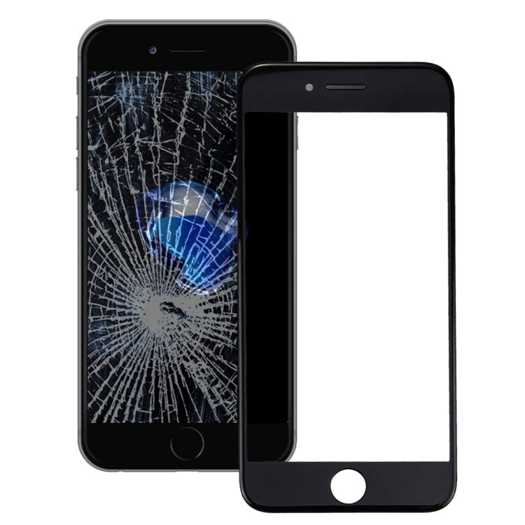 Front Screen Outer Glass Lens with Front LCD Screen Bezel Frame for iPhone 7 Plus (Black) - free shipping - PMC TechLife - Order now!