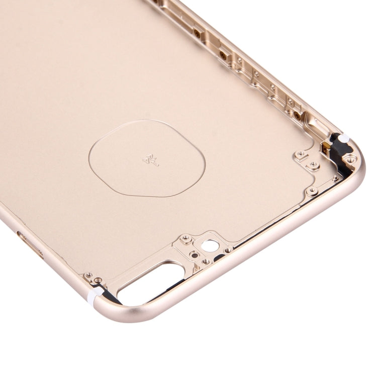 5 in 1 for iPhone 7 Plus (Back Cover + Card Tray + Volume Control Key + Power Button + Mute Switch Vibrator Key) Full Assembly Housing Cover(Gold) - Back Cover by PMC TechLife | Online Shopping South Africa | PMC TechLife