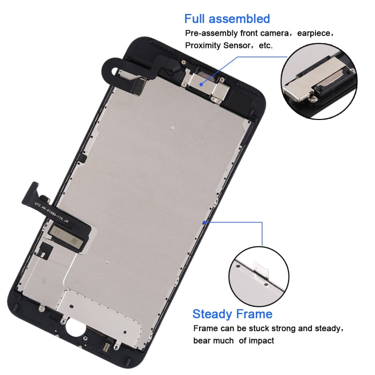 TFT LCD Screen for iPhone 7 Plus with Digitizer Full Assembly include Front Camera (White) - free shipping - PMC TechLife - Order now!