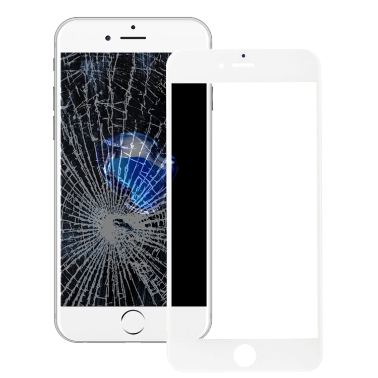 Front Screen Outer Glass Lens with Front LCD Screen Bezel Frame & OCA Optically Clear Adhesive for iPhone 7 Plus(White) - free shipping - PMC TechLife - Order now!