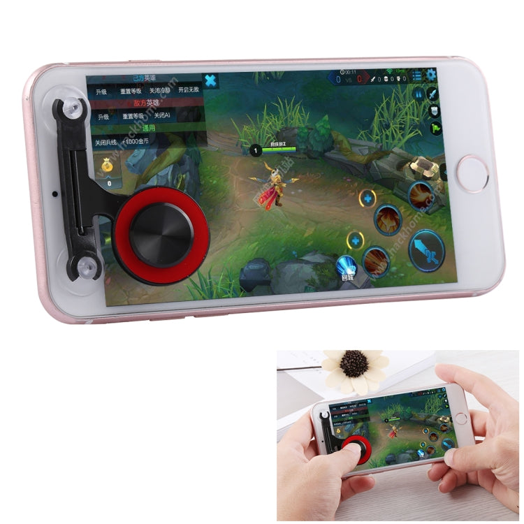 Q9 Direct Mobile Games Joystick Artifact Hand Travel Button Sucker for iPhone, Android Phone, Tablet(Red) - Handle Shooter by PMC TechLife | Online Shopping South Africa | PMC TechLife