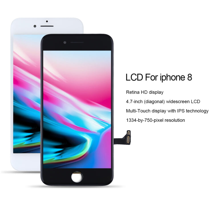 Original LCD Screen for iPhone 8 with Digitizer Full Assembly(Black) - free shipping - PMC TechLife - Order now!
