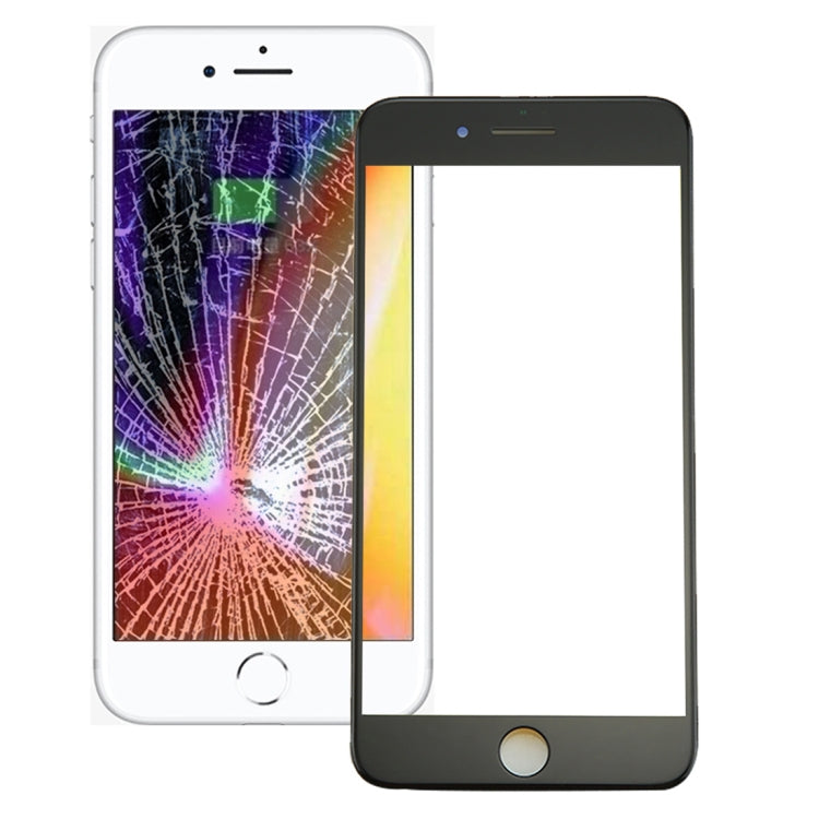 Front Screen Outer Glass Lens with Front LCD Screen Bezel Frame & OCA Optically Clear Adhesive for iPhone 8(Black) - free shipping - PMC TechLife - Order now!