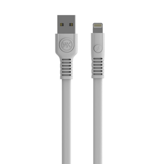 WK WDC-066i 2.1A 8 Pin Flushing Charging Data Cable, Length: 2m(White) - Normal Style Cable by WK | Online Shopping South Africa | PMC Jewellery