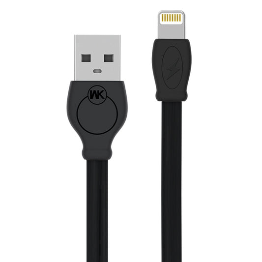 WK WDC-023i 2.4A 8 Pin Fast Charging Data Cable, Length: 1m(Black) - Normal Style Cable by WK | Online Shopping South Africa | PMC Jewellery