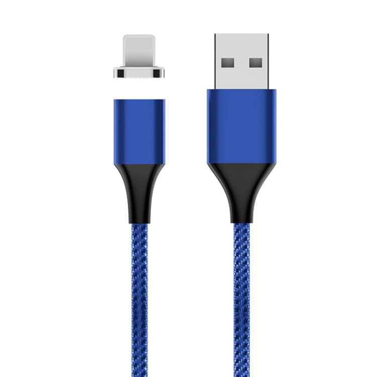 M11 3A USB to 8 Pin Nylon Braided Magnetic Data Cable, Cable Length: 1m (Blue) - Charging Cable & Head by PMC TechLife | Online Shopping South Africa | PMC TechLife