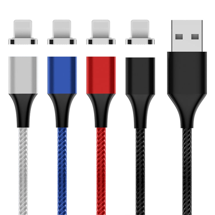 M11 5A USB to 8 Pin Nylon Braided Magnetic Data Cable, Cable Length: 1m (Blue) - Charging Cable & Head by PMC Jewellery | Online Shopping South Africa | PMC Jewellery