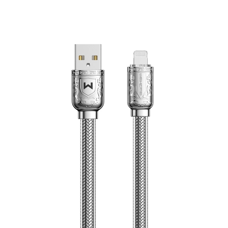 WK WDC-177 6A USB to 8 Pin Platinum Fast Charge Data Cable, Length 1m (Silver) - Normal Style Cable by WK | Online Shopping South Africa | PMC Jewellery