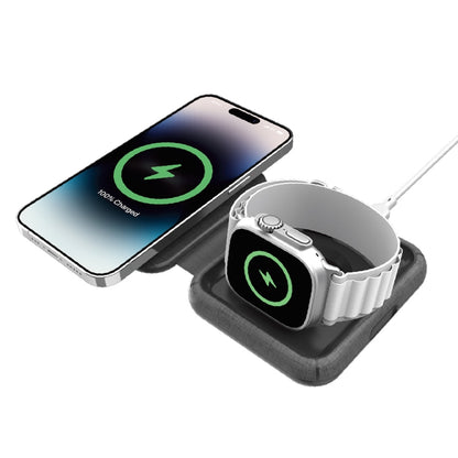 MOMAX UD30 Q.Mag Go 2 in 1 Foldable Magsafe Magnetic Wireless Charger - Charger / Holder by MOMAX | Online Shopping South Africa | PMC Jewellery | Buy Now Pay Later Mobicred