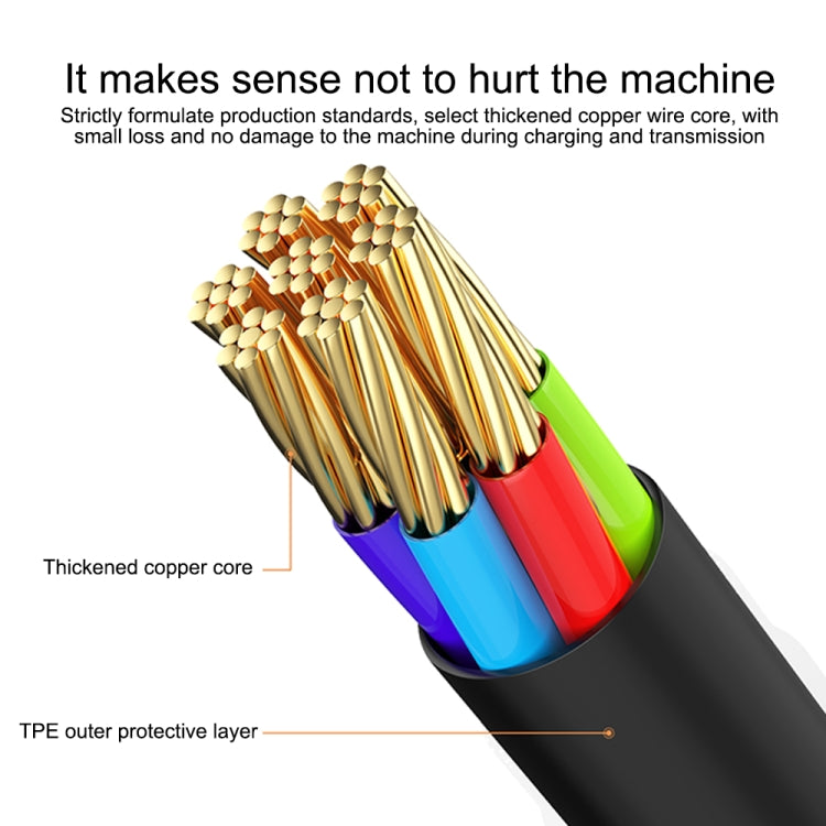 IVON CA87 USB to 8 Pin TPE Fast Charge Data Cable, Cable Length: 1m(White) - Normal Style Cable by IVON | Online Shopping South Africa | PMC TechLife