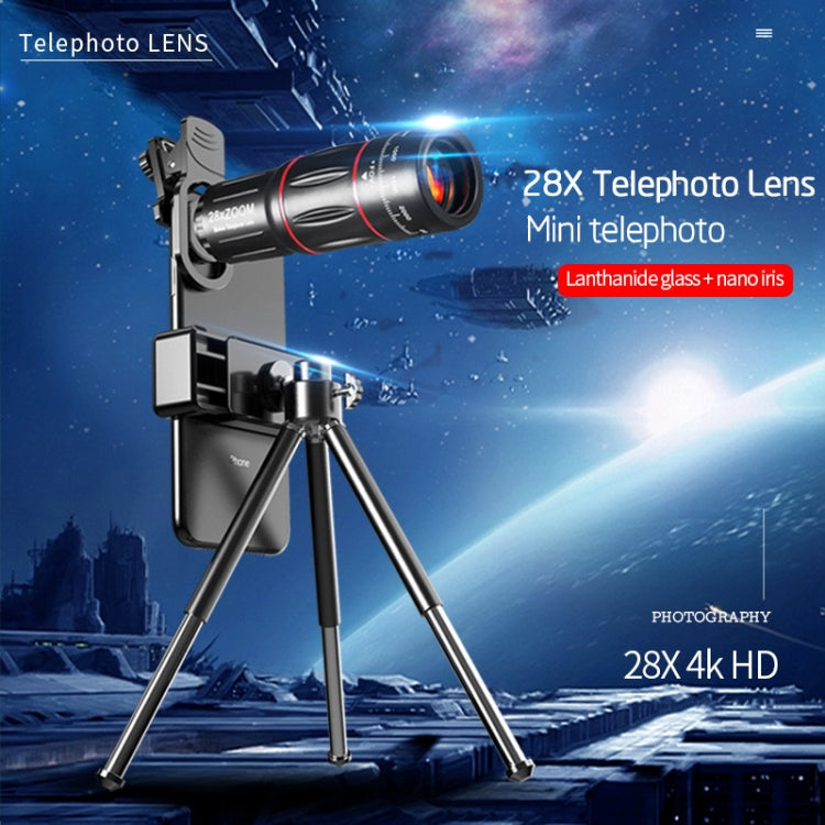 W28-QK Mobile Phone Universal Lens Telescope 28X Color Box Set - Combination Lens by PMC TechLife | Online Shopping South Africa | PMC TechLife
