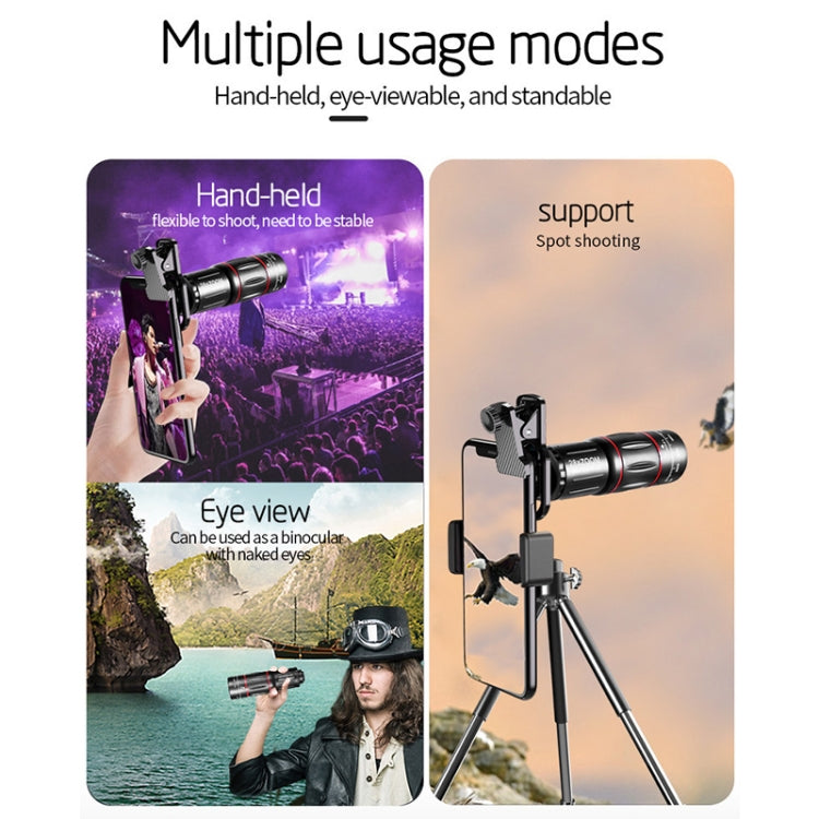 W28-QK Mobile Phone Universal Lens Telescope 28X Color Box Set - Combination Lens by PMC TechLife | Online Shopping South Africa | PMC TechLife