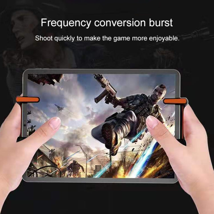 Eating Chicken One-button Burst Shooting Game Handle Controller for Tablet PC, 1 Pair (Orange) - Handle Shooter by PMC TechLife | Online Shopping South Africa | PMC TechLife