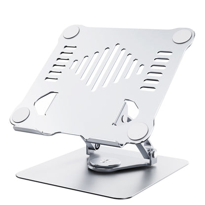 R-JUST HZ39 Triangular Swivel Lift Laptop Stand (Silver) - MacBook Holder by R-JUST | Online Shopping South Africa | PMC Jewellery | Buy Now Pay Later Mobicred