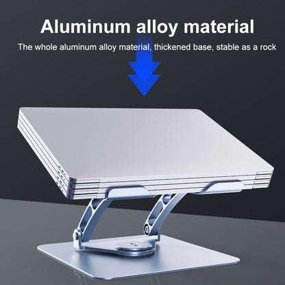 R-JUST HZ39 Triangular Swivel Lift Laptop Stand (Silver) - MacBook Holder by R-JUST | Online Shopping South Africa | PMC Jewellery | Buy Now Pay Later Mobicred