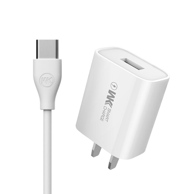 WK WP-U69a 2.0A Speed Mini USB Charger + USB to Type-C / USB-C Data Cable, Plug Type: US Plug - free shipping - PMC TechLife - Order now!