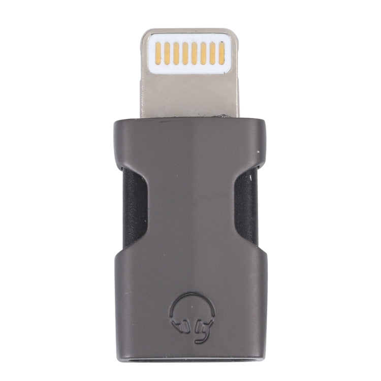 Portable 8 Pin to USB-C/Type-C Audio Adapter (Grey) - Earphone Adapter by PMC TechLife | Online Shopping South Africa | PMC TechLife | Buy Now Pay Later Mobicred