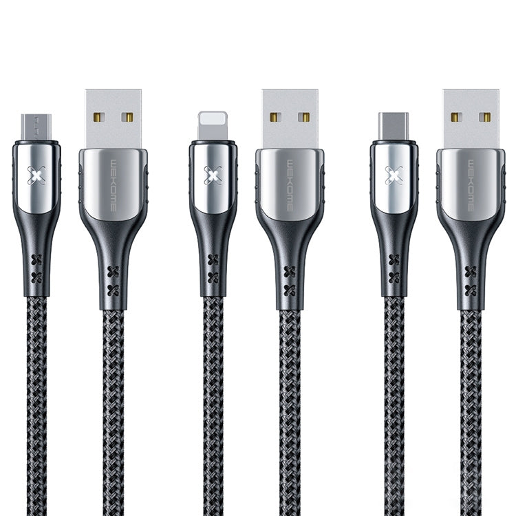 WK WDC-164i 6A 8 Pin Smart Power Off Charging Data Cable, Length: 1m - Normal Style Cable by WK | Online Shopping South Africa | PMC Jewellery