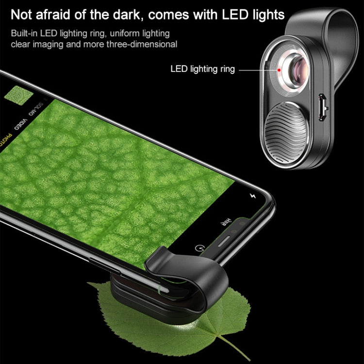 APEXEL APL-MS001 100X Smartphone Microscope with LED Light - Others Lens by APEXEL | Online Shopping South Africa | PMC TechLife