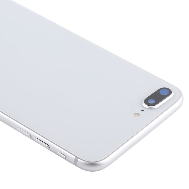 Battery Back Cover Assembly with Side Keys & Vibrator & Speaker Ringer Buzzer & Power Button + Volume Button Flex Cable & Card Tray for iPhone 8 Plus(Silver) - iPhone 8 Plus Parts by PMC TechLife | Online Shopping South Africa | PMC TechLife | Buy Now Pay Later Mobicred