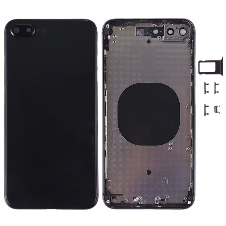 Back Housing Cover for iPhone 8 Plus(Black) - Back Cover by PMC TechLife | Online Shopping South Africa | PMC TechLife