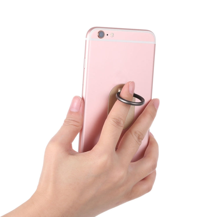 Universal Phone Adhesive Metal Plate 360 Degree Rotation Stand Finger Grip Ring Holder(Gold) - Ring Holder by PMC TechLife | Online Shopping South Africa | PMC TechLife