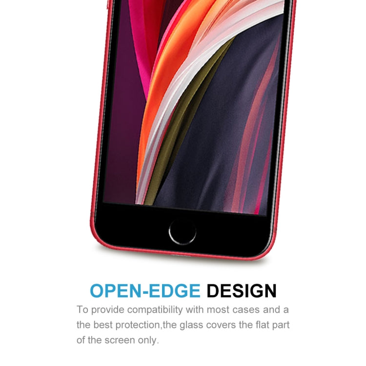 For iPhone SE 2022 / 2020 Full Screen Large Arc Edge High Aluminum Tempered Glass Film(Black) - iPhone SE 2022 / 2020 Tempered Glass by PMC TechLife | Online Shopping South Africa | PMC TechLife | Buy Now Pay Later Mobicred