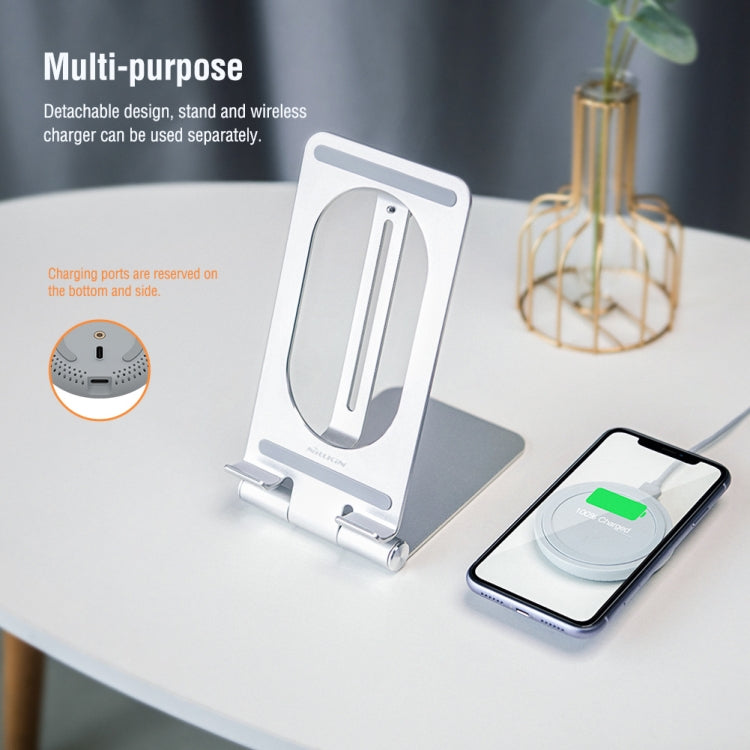 NILLKIN PowerHold Tablet Wireless Charging Stand (Silver) - free shipping - PMC TechLife - Order now!