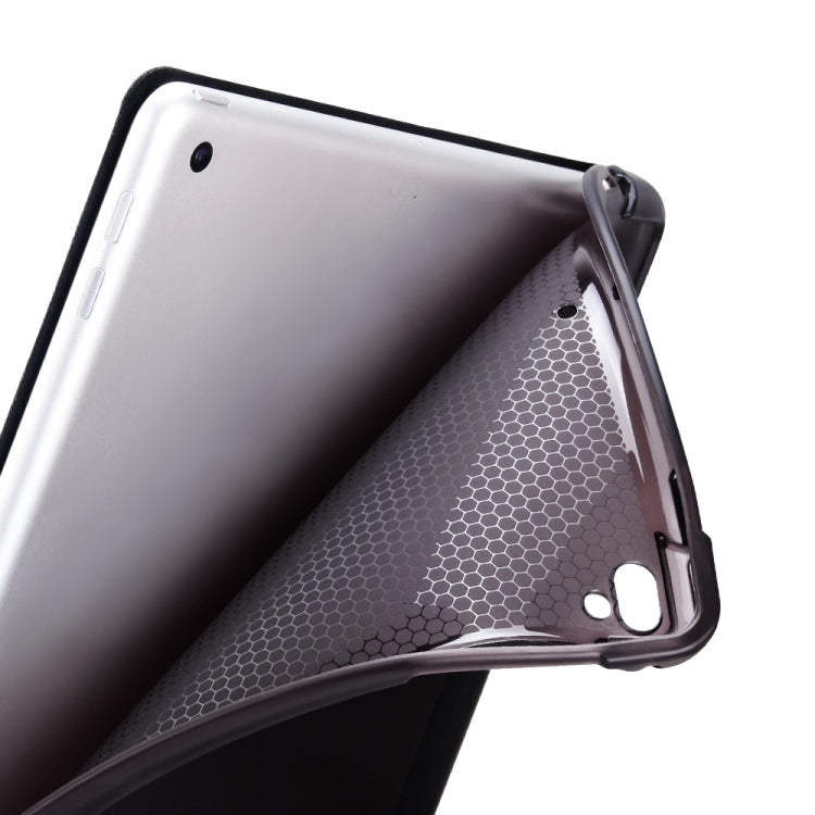 Multi-folding Shockproof TPU Protective Case for iPad 9.7 (2018) / 9.7 (2017) / air / air2, with Holder & Pen Slot(Blue) - iPad 9.7 (2018) & (2017) Cases by PMC TechLife | Online Shopping South Africa | PMC TechLife