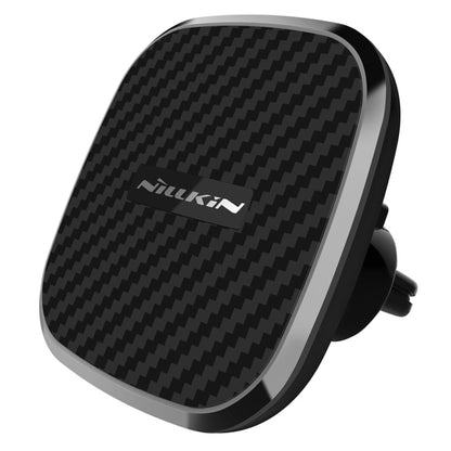 NILLKIN MC027 Car Air Outlet Vent Mount Clamp Holder 10W Fast Charging Qi Magnetic Wireless Charger(Black) - Wireless Charger Holders by NILLKIN | Online Shopping South Africa | PMC Jewellery