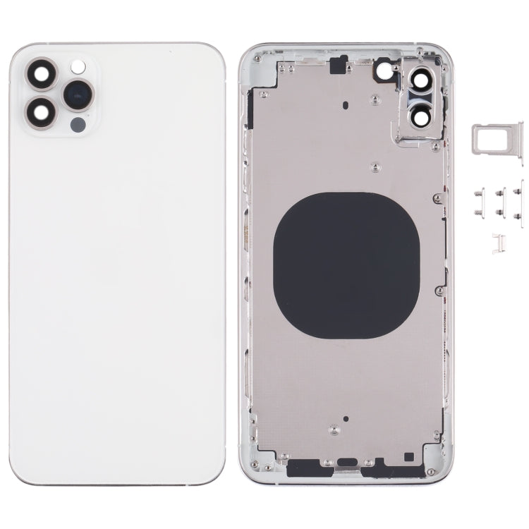 Back Housing Cover with Appearance Imitation of iP13 Pro Max for iPhone XS Max(White) - Back Cover by PMC TechLife | Online Shopping South Africa | PMC TechLife | Buy Now Pay Later Mobicred