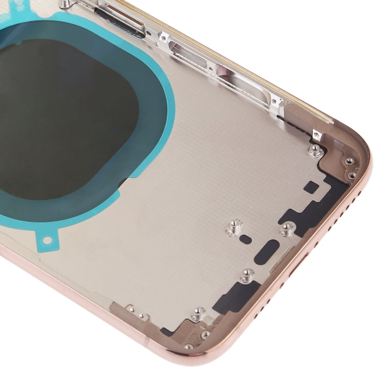 Back Cover with Camera Lens & SIM Card Tray & Side Keys for iPhone XS(Gold) - Back Cover by PMC TechLife | Online Shopping South Africa | PMC TechLife | Buy Now Pay Later Mobicred