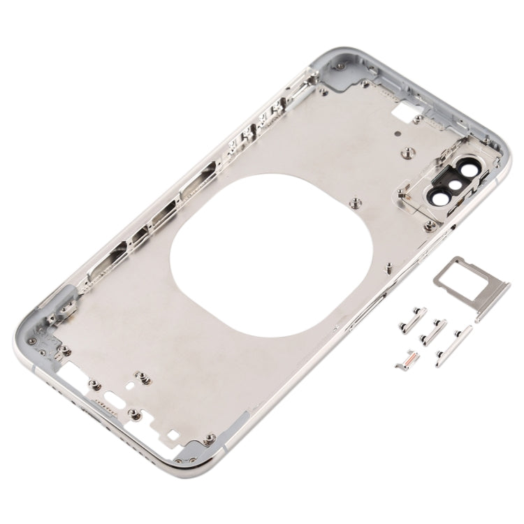 Transparent Back Cover with Camera Lens & SIM Card Tray & Side Keys for iPhone XS(White) - Back Cover by PMC TechLife | Online Shopping South Africa | PMC TechLife | Buy Now Pay Later Mobicred