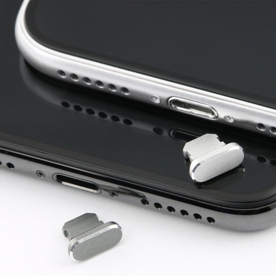 2pcs Universal 8 Pin Charging Port Metal Anti-Dust Plug for iPhone(Rose Gold) - Anti-dust & Ear Caps by PMC TechLife | Online Shopping South Africa | PMC TechLife