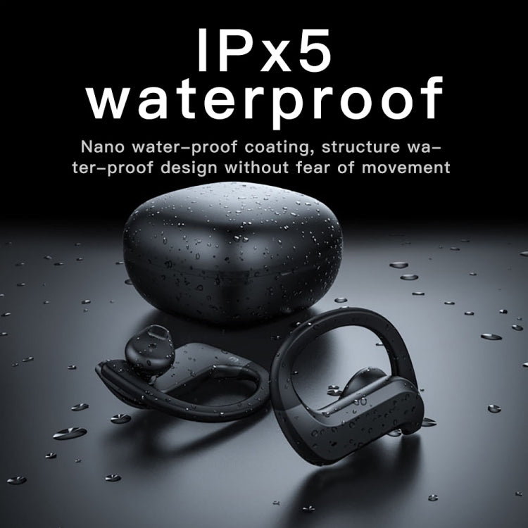 MD03 Wireless Ear-mounted Bluetooth Earphone with Charging Box & Digital Display, Support Touch & HD Call & Voice Assistant & NFC(Black) - Bluetooth Earphone by PMC TechLife | Online Shopping South Africa | PMC TechLife