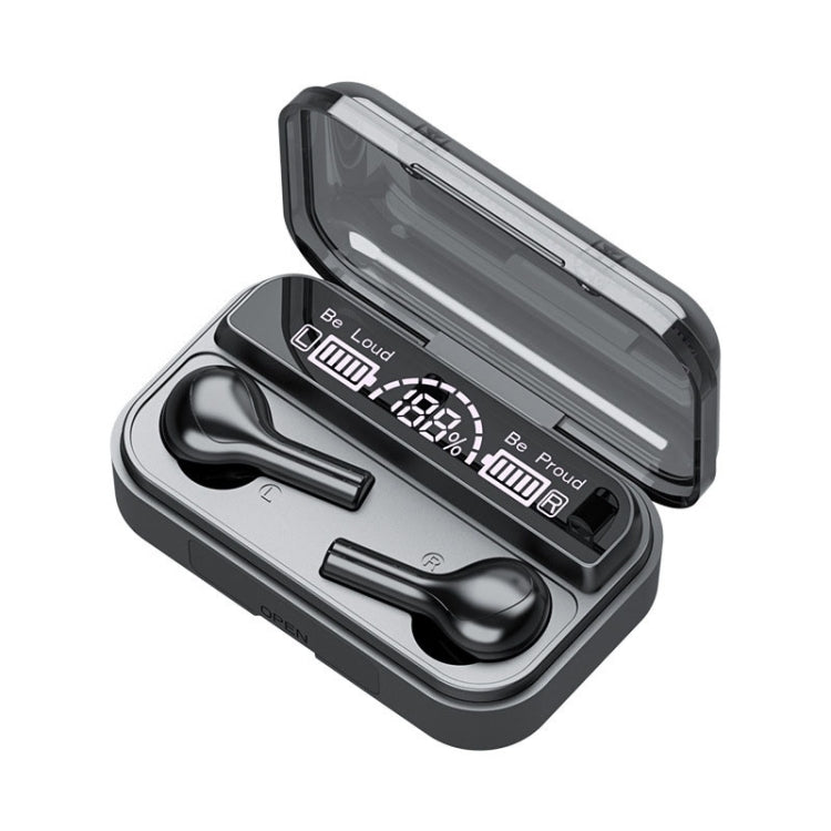 278 TWS External Noise Cancelling Touch Bluetooth Earphone with Charging Box, Support LED Power Digital Display & Breathing Lights & Call & Voice Assistant(Black) - TWS Earphone by PMC TechLife | Online Shopping South Africa | PMC TechLife