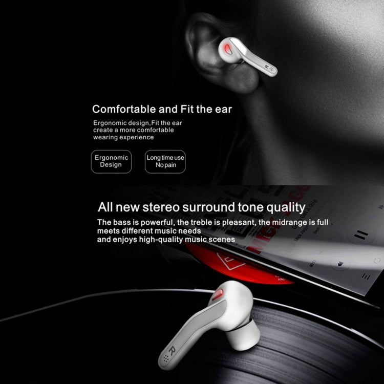 T-88 TWS Bluetooth V5.0 Wireless Stereo Earphones with Magnetic Charging Box(White) - TWS Earphone by PMC TechLife | Online Shopping South Africa | PMC TechLife