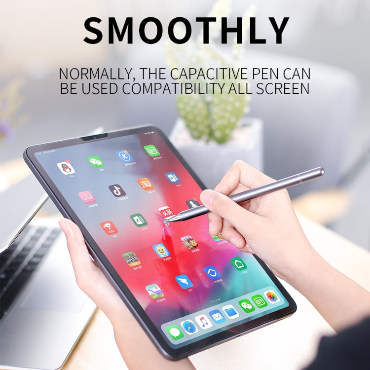 JOYROOM JR-BP560 Excellent Series Portable Universal Passive Disc Head Capacitive Pen with Replaceable Refill(Black) - Stylus Pen by JOYROOM | Online Shopping South Africa | PMC TechLife | Buy Now Pay Later Mobicred