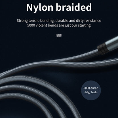 JOYROOM S-M369 Simple Series 2.4A 8 Pin Nylon Braided Data Cable, Length: 1.2m (Gold) - Multifunction Cable by JOYROOM | Online Shopping South Africa | PMC Jewellery