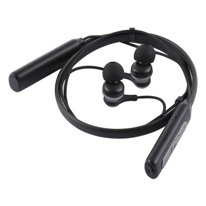 HT1 Magnetic In-Ear Wireless Bluetooth Stereo Headset(Black) - Neck-mounted Earphone by PMC Jewellery | Online Shopping South Africa | PMC Jewellery