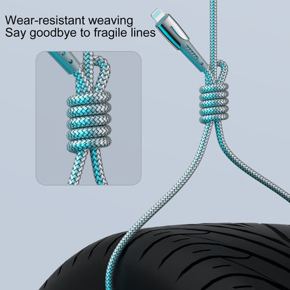 WK WDC-085 3A 8 Pin Goldsim Aluminum Alloy Charging Data Cable, Length: 1.2m(Black) - Normal Style Cable by WK | Online Shopping South Africa | PMC Jewellery