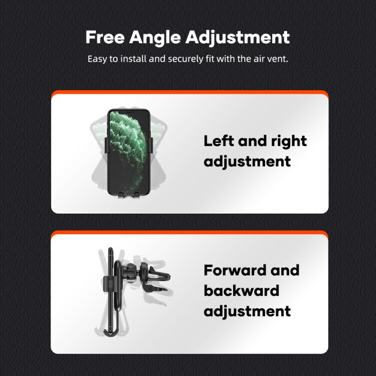 ROCK W31 Car Gravity Wireless Charging Air Outlet Bracket - Wireless Charger Holders by ROCK | Online Shopping South Africa | PMC TechLife | Buy Now Pay Later Mobicred